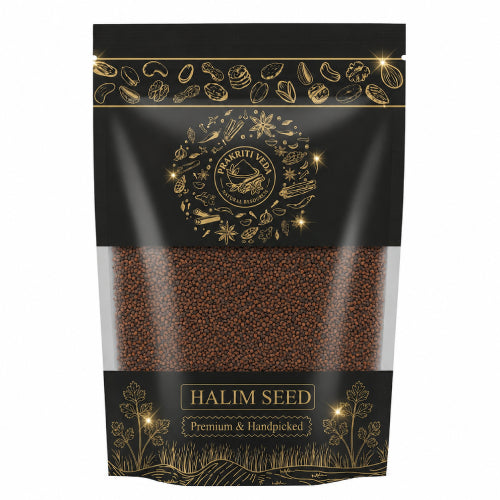 Prakritiveda Halim Seeds 200gm | Natural Color | Aliv Seeds | Aliv Beej